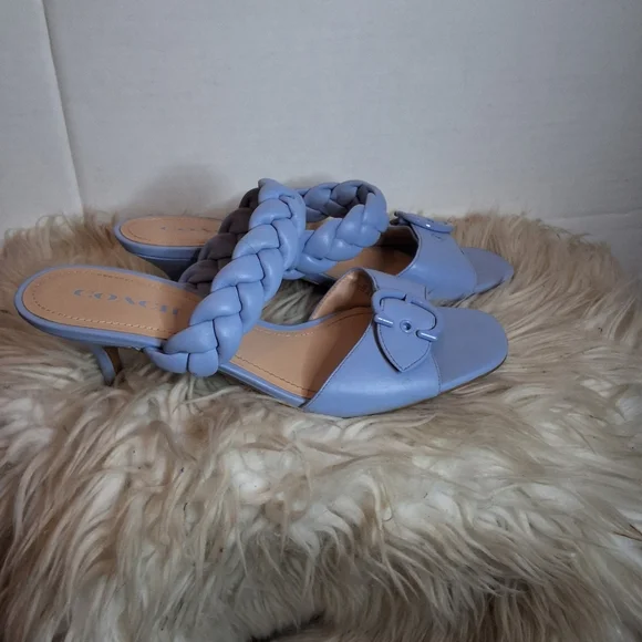 Coach Mollie Periwinkle Slides 10B NWD - Picture 2 of 11